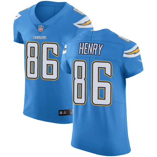 Nike Chargers #86 Hunter Henry Electric Blue Alternate Men's Stitched NFL Vapor Untouchable Elite Jersey - Click Image to Close